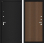 Дверь Входная Лабиринт CLASSIC шагрень черная 29 Дуб кантри темный