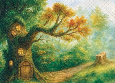 Волшебное дерево №3 - фон неопреновый