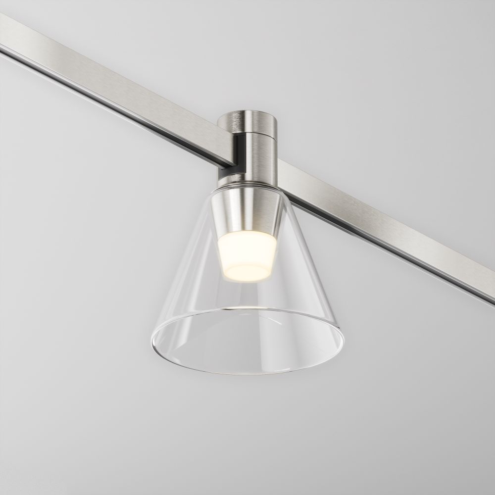 Трековый магнитный светодиодный светильник Maytoni Flarity Bianca TR147-1-3W3K-PT