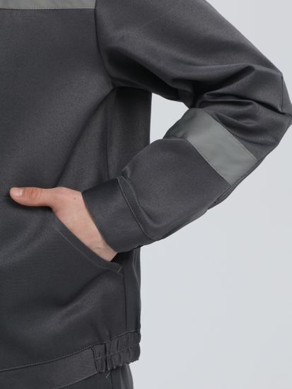 Костюм "Лигор-1" СОП брюки, т.серый/св.серый