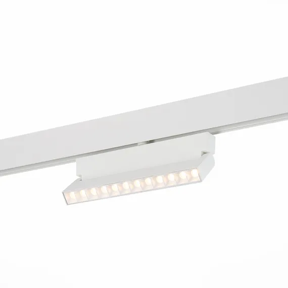 ST362.536.12 Магнитный трековый светильник белый LED 1*12W 3000K 1 009Lm Ra>80 36° IP20 L219xW22xH13 СКАЙЛАЙН 48V