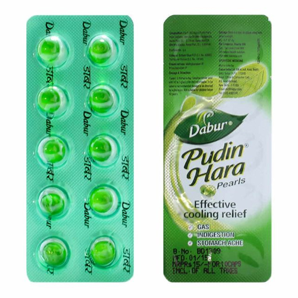 ПУДИН ХАРА ДАБУР (PUDIN HARA DABUR), 10 КАПСУЛ