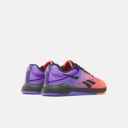 Кроссовки женские Reebok Nano X5 (Фиолетово-Оранжевые)