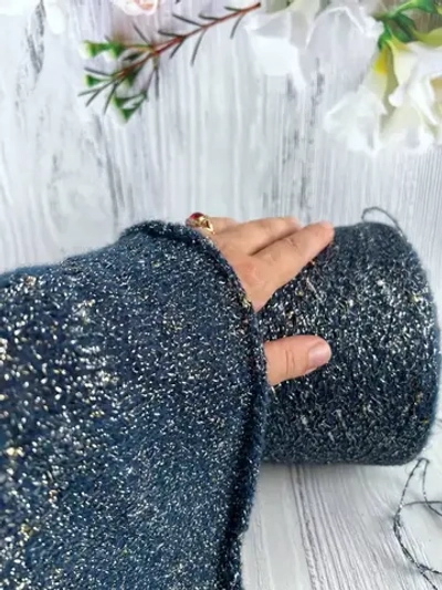 Пряжа для вязания с Мохер с люрексом Люмия 50г