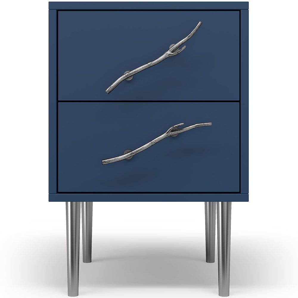 Тумба Арт Колор matte Стайл Сильвер Королевский синий матовый