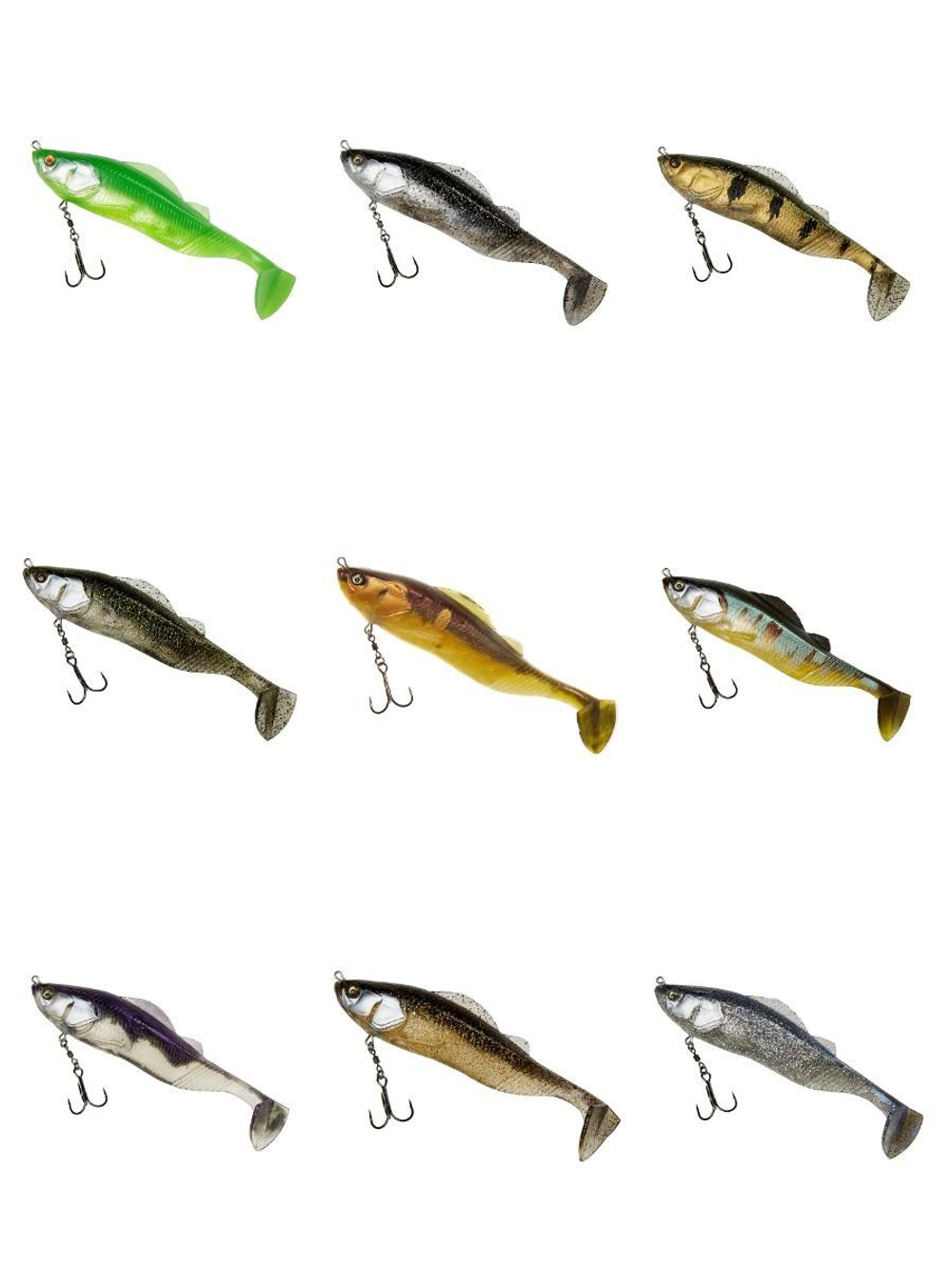 Мягкая приманка для рыбалки ADUSTA Pick tail swimmer 6" #210 Chart White