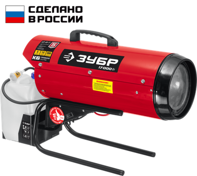 ЗУБР 17 кВт, дизельная тепловая пушка, прямой нагрев (ДП-К6-17)