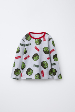 ZARA ПИЖАМА HULK © MARVEL, СЕРЫЙ МЕЛАНЖ