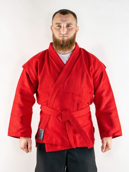 Куртка для самбо BoyBo красная BSJ120