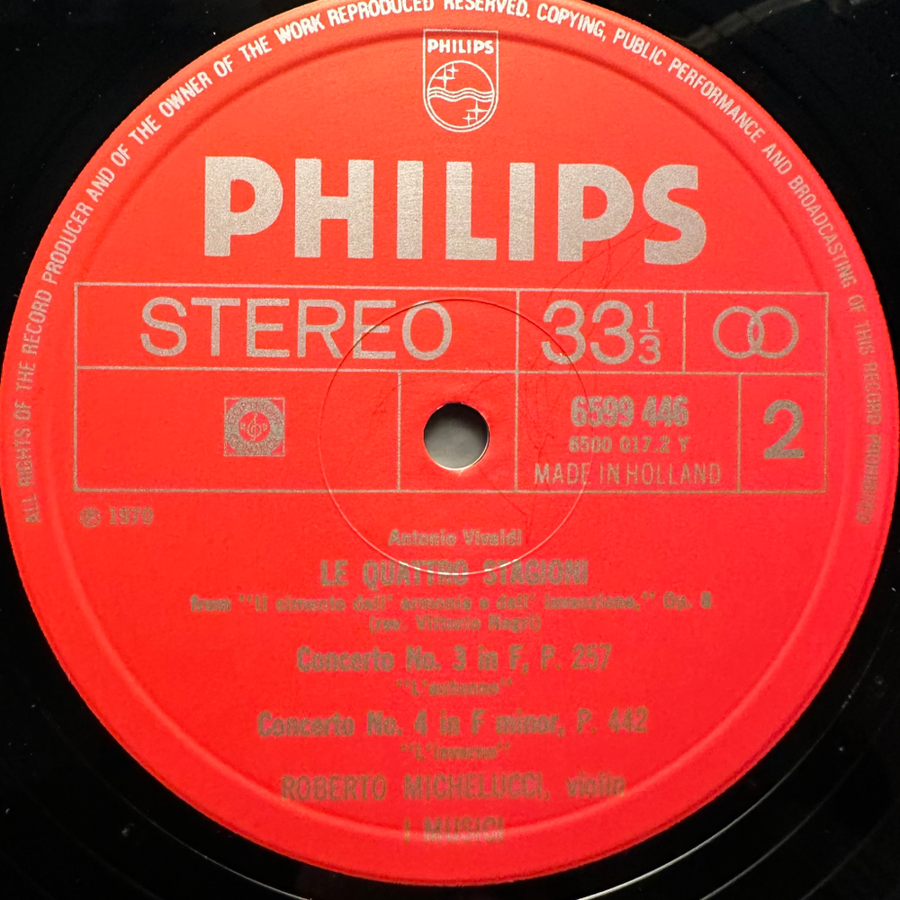 Вивальди - Времена года (Голландия 1970г.)