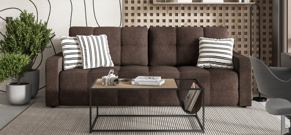 Диван Денди рогожка Malmo шоколад