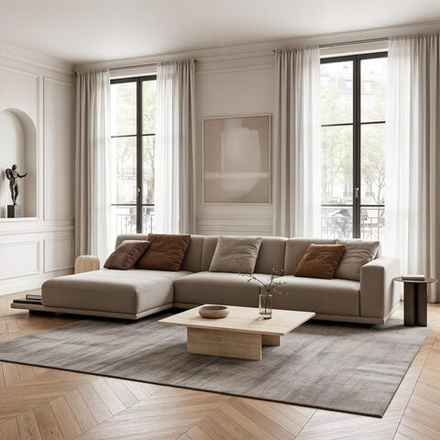 4-х местный нераскладной диван с кушеткой KYOTO KO-13