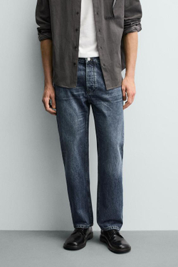 ZARA ДЖИНСЫ REGULAR FIT, СИНИЙ