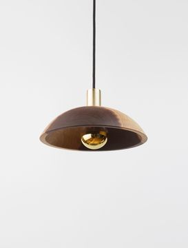Wood Half-Dome Pendant by ALLIED MAKER
