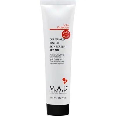 M.A.D. Skincare Защитный маскирующий крем для лица и тела SPF 30 | On Guard TINTED Skinscreen SPF 30