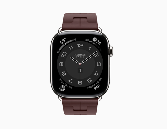 Apple Watch Hermès Series 11 42 mm Kilim Single Tour винный