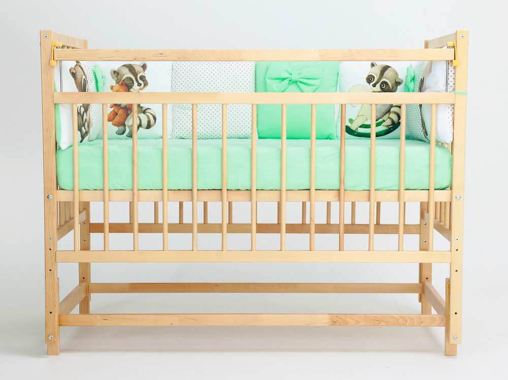 Кроватка детская Промтекс Мини КД мпМ натуральный маятник продольный