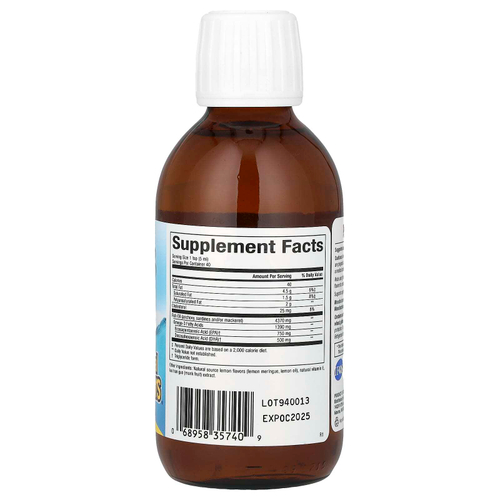 Natural Factors, SeaRich Omega-3, лимонное безе, 200 мл (6,76 жидк. унции)