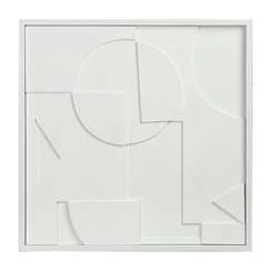 Панно декоративное с эффектом 3d minimalism, с белой рамой, 60х60 см
