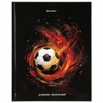 Дневник 1-4 класс 48 л., твердый, BRAUBERG, глянцевая ламинация, с подсказом, "Football", 106360