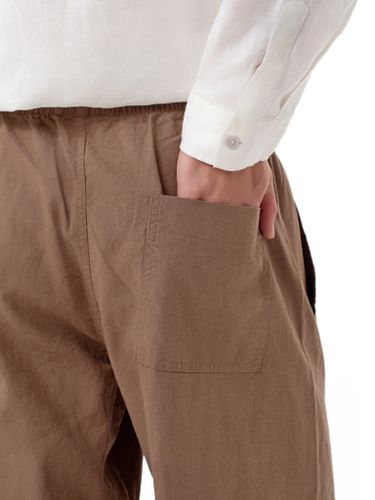 Льняные коричневые брюки HEATHEN