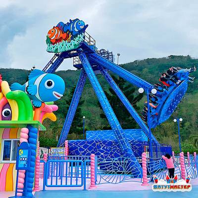 Аттракцион тарелка «Морской Прилив», 18 мест, 19×15×15 м