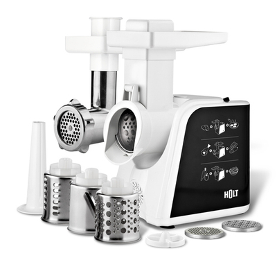 Кухонный комбайн HOLT HT-FP-003, 1600 Вт, (мясорубка, овощерезка)