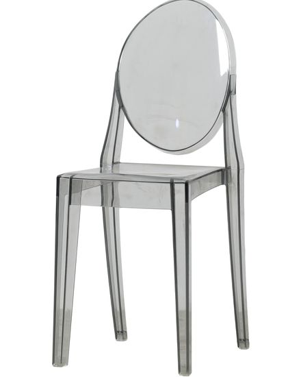 Стул Victoria Ghost прозрачный серый