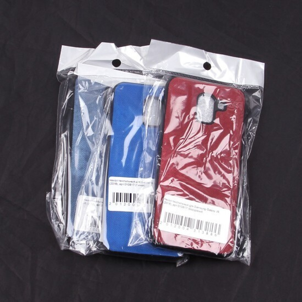 Чехол текстильный для Samsung Galaxy J6 (2018), 010817 Сиреневый