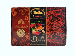 Конфеты драже BELLA "Миндаль в шоколаде", белый шоколад, ягодный микс, 1кг