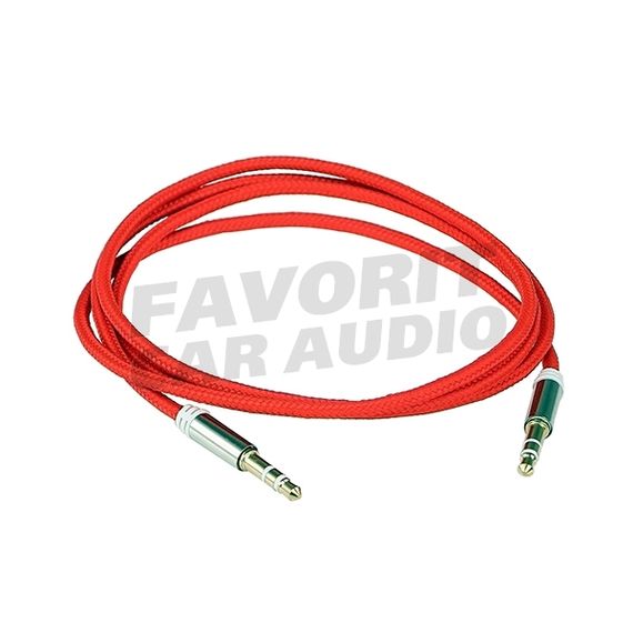 AUX Кабель AURA  RCA-J10R красный