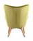 Кресло Contour, оливковый велюр