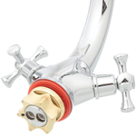 Смеситель для раковины, G.lauf, корот изл, с кран-буксой, хром, QML1-A827