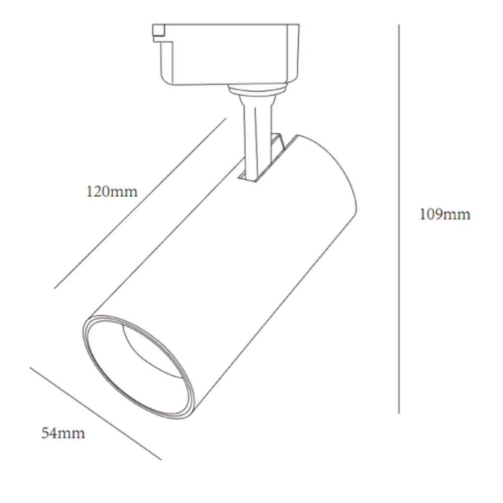 Трековый светильник однофазный ЭРА TR5-10 COB WH светодиодный 10Вт 4000К 700Лм белый