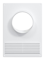 Площадка торцевая ПТПР фланец D110 решетка 180х250 пластик ERA