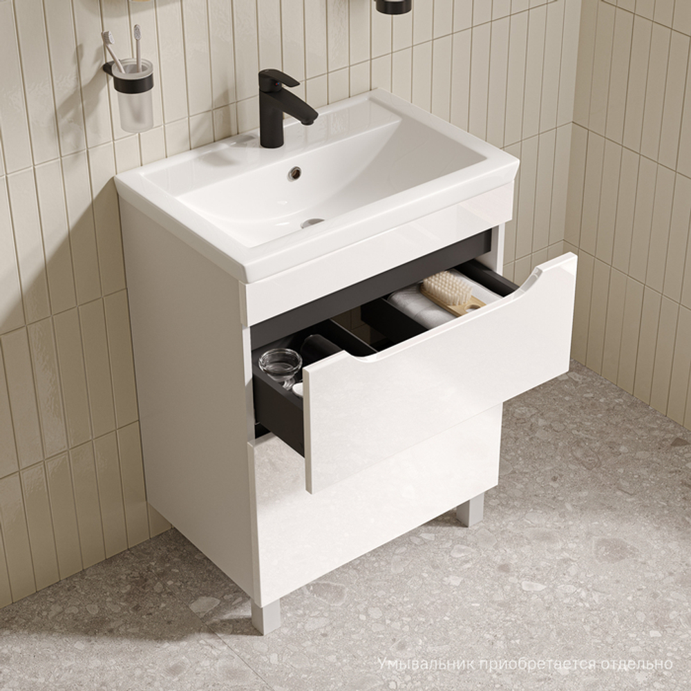 Тумба напольная IDDIS Ray, 60 см, белый, RAY60WFi95