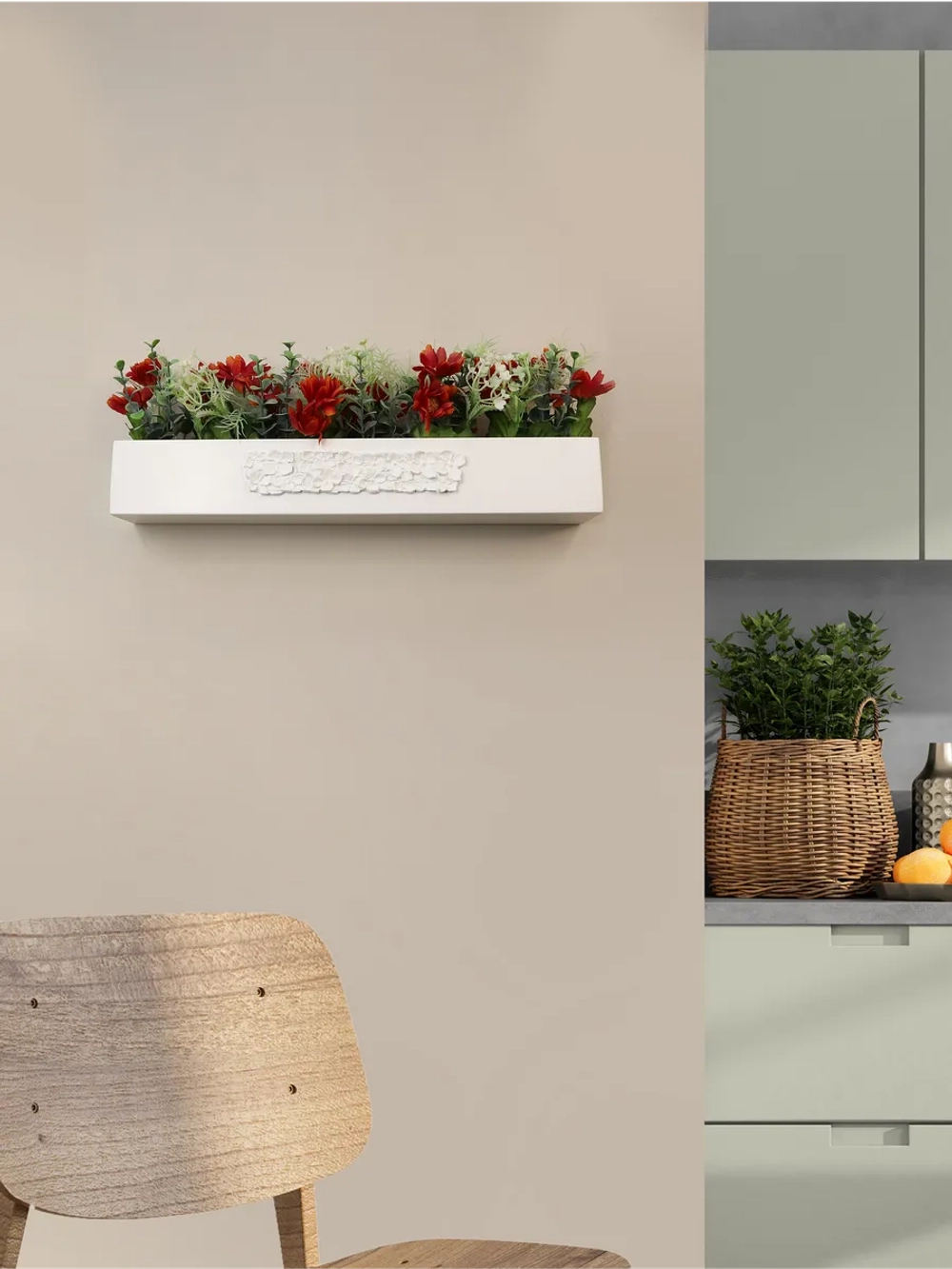 Искусственный цветы для декора в кашпо