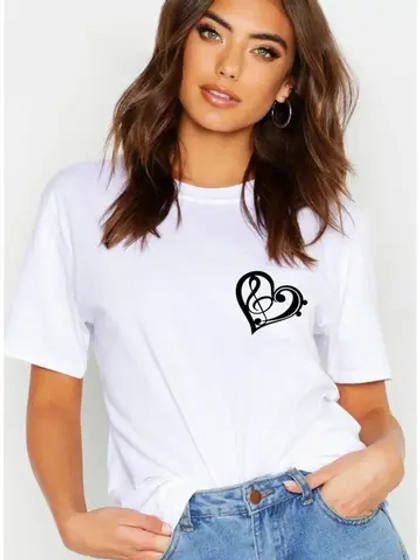 Футболка с сердцем