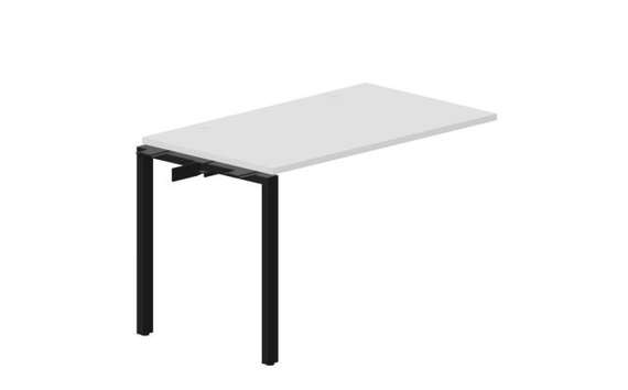 стол Strike 1180х680х750мм (2 громмета) - приставной элемент