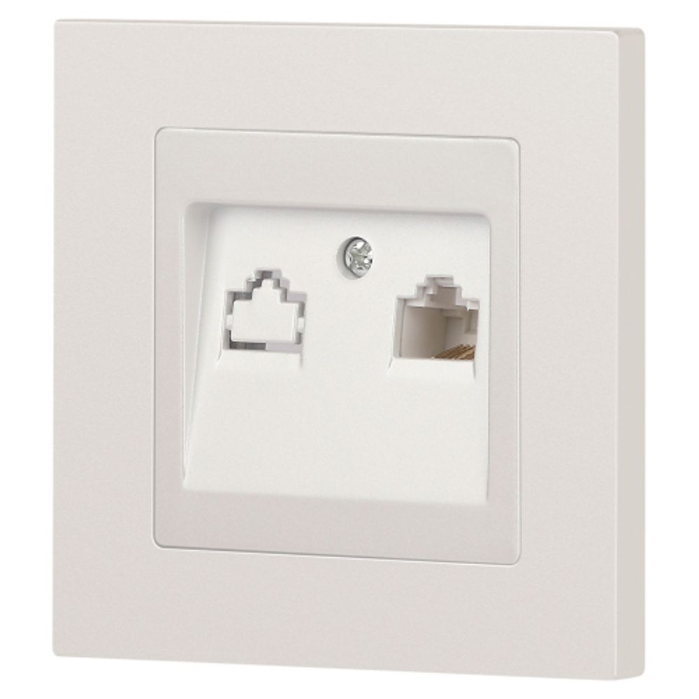 Розетка Intro Accent 6-303-06 информационная RJ45, IP20, СУ, перламутр | Intro