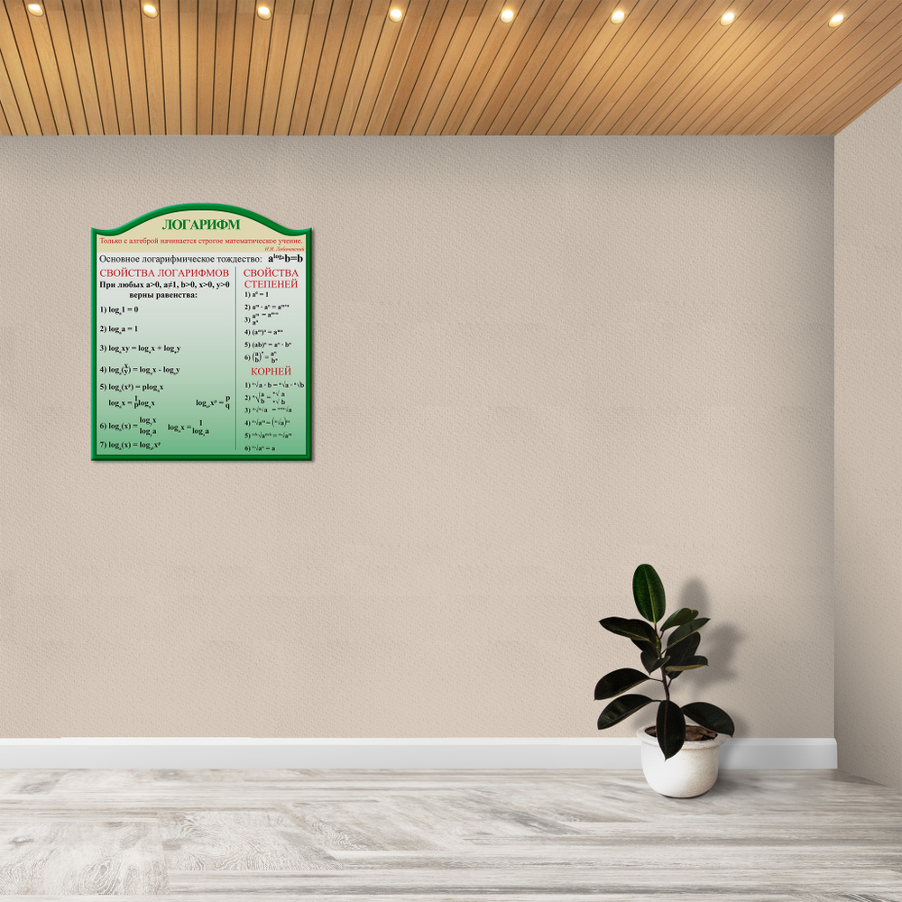 Стенд фигурный Логарифм 150000565