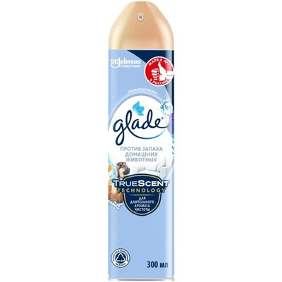 GLADE Аэрозоль Против запаха дом. животных 300мл.