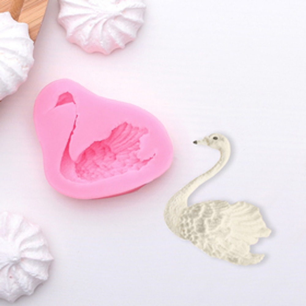 Молд 7х5х1,5 см "Лебедь"