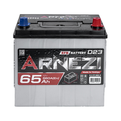 Аккумулятор ARNEZI EFB Start-stop 65 А/ч обратный R+ 230x172x225 D23 EN 560 А