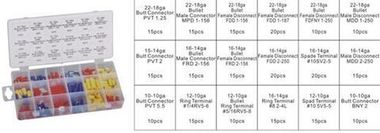 Коннекторы обжимные для автомобильной электропроводки, 260пр. Forsage F-797