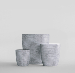 Кашпо, коллекция КОНКРИТ, форма ВЕЙС
