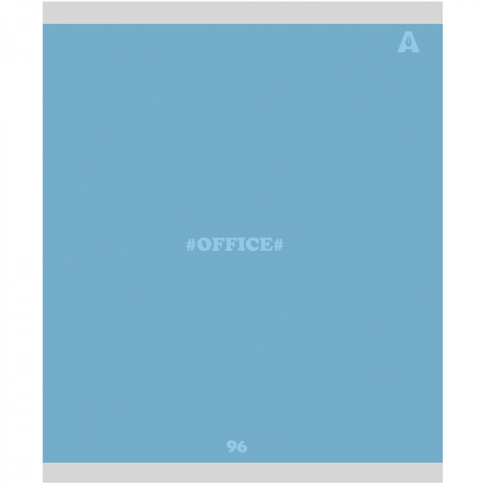 Тетрадь 96л., А5, линия, Alingar "Office line", скрепка, мелованный картон (стандарт), блок офсет, 5 дизайнов в пленке т/у