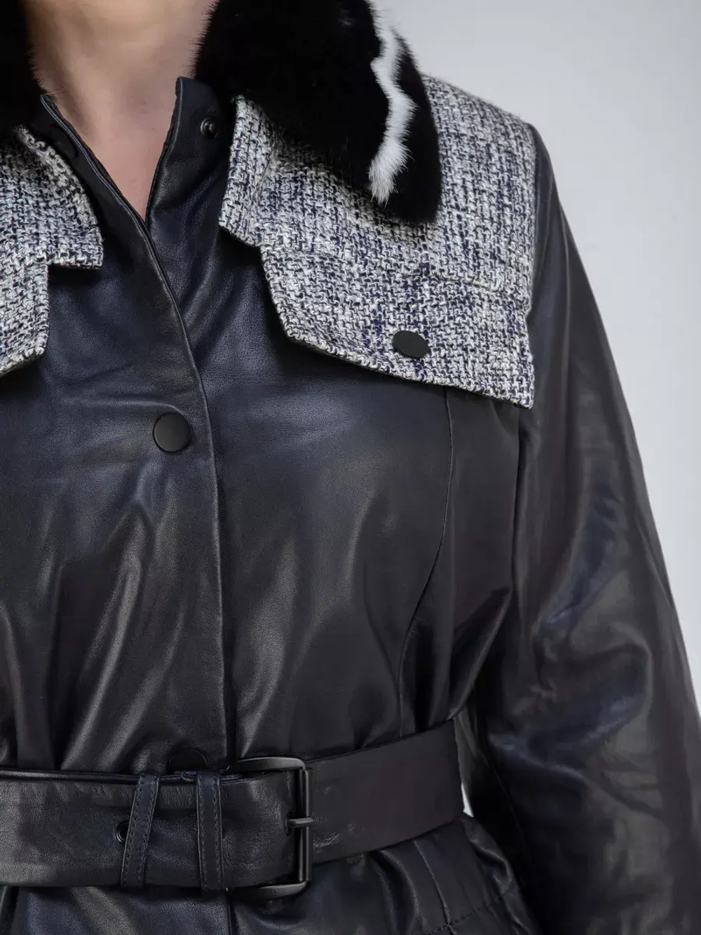 Плащ трансформер комбинированный осенний