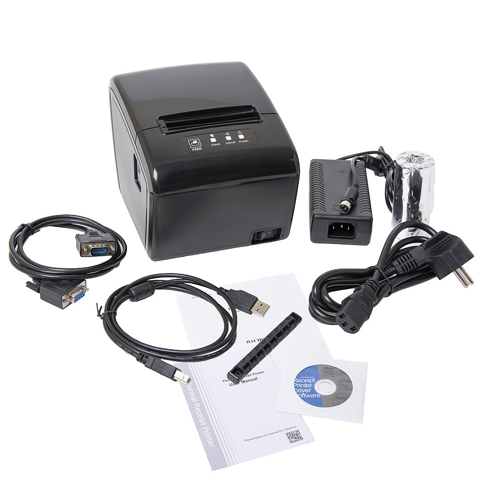 Принтер чеков Poscenter RP-100W (80мм, 260 мм/сек, автоотрез, RS232+USB+LAN+wifi)