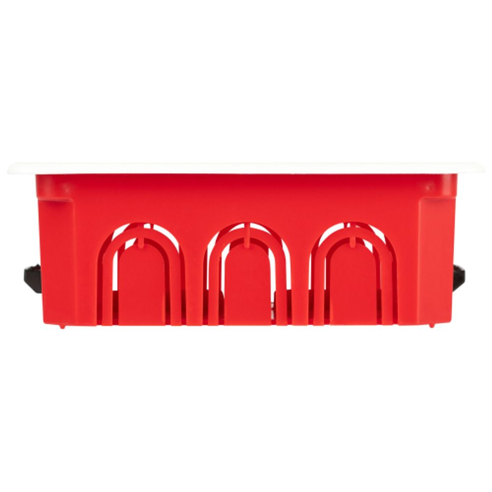 Распаячная коробка ЭРА KRP-120-92-45 скрытой установки красно-белая 120х92х45мм для полых стен саморезы крышка IP20